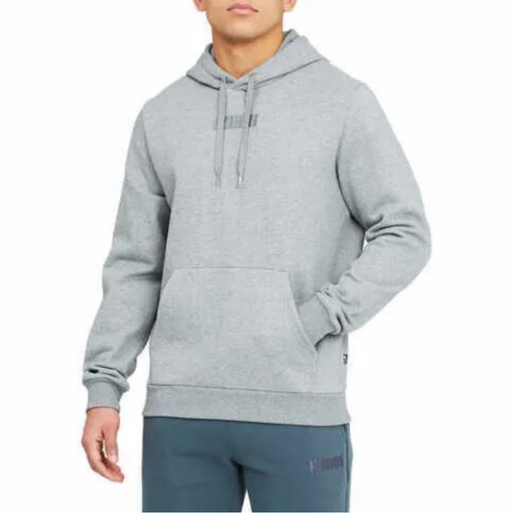 PUMA Men’s Fleece Hoodie Size M gray New with tags. - Picture 3 of 4